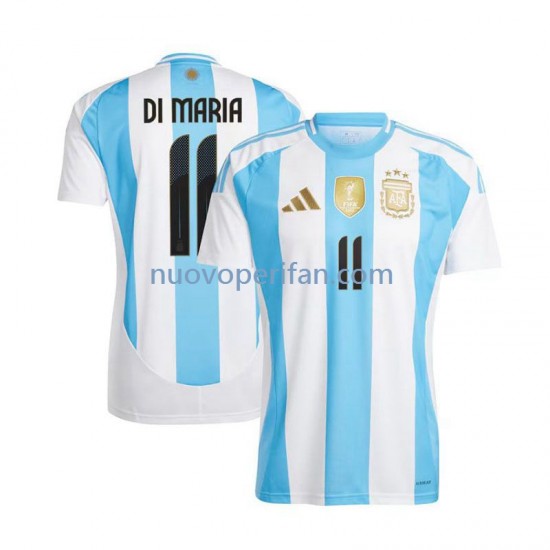 Maglie da Calcio Argentina Di Maria 11 Uomo Prima Tenuta 2024 Maniche Corte
