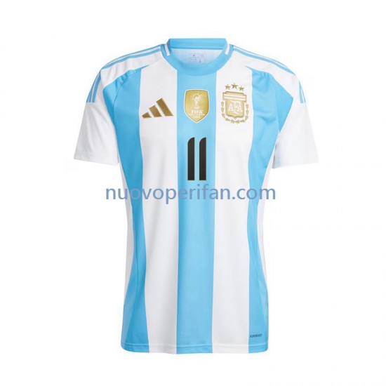Maglie da Calcio Argentina Di Maria 11 Uomo Prima Tenuta 2024 Maniche Corte
