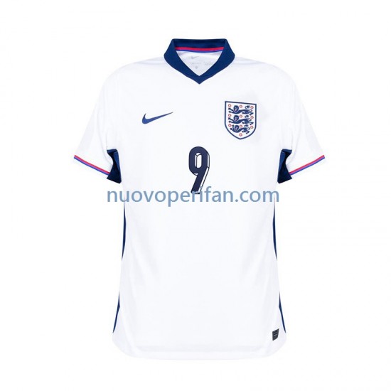 Maglie da Calcio Inghilterra Harry Kane 9 Uomo Prima Tenuta Euro 2024 Maniche Corte