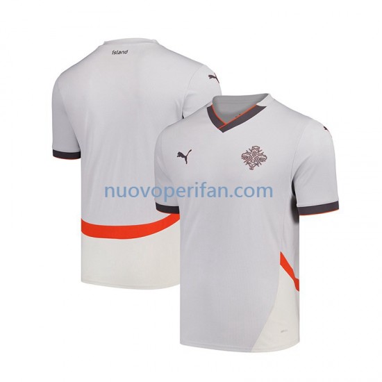 Maglie da Calcio Islanda Uomo Trasferta Tenuta 2024 Maniche Corte