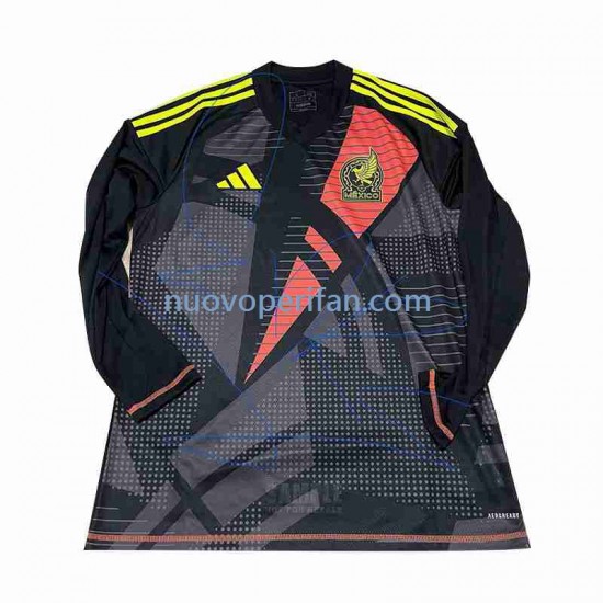 Maglie da Calcio Messico Portiere Uomo Prima Tenuta 2024 Maniche Lunghe
