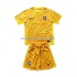 Maglie da Calcio Paesi Bassi Portiere Bambino Trasferta Tenuta Euro 2024 Maniche Corte