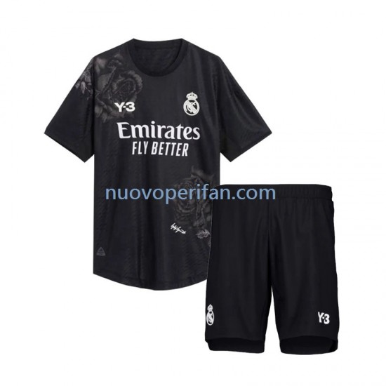 Maglie da Calcio Real Madrid Y3 Portiere Bambino Quarta Tenuta 2023-2024 Maniche Corte