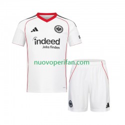 Maglie da Calcio Eintracht Frankfurt Bambino Trasferta Tenuta 2025-2026 Maniche Corte