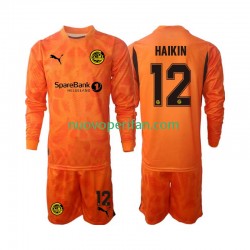 Maglie da Calcio FK Bodø/Glimt Nikita Haikin 12 Portiere Bambino Trasferta Tenuta 2025 Maniche Lunghe
