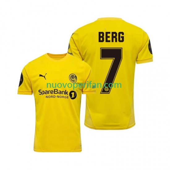 Maglie da Calcio FK Bodø/Glimt Patrick Berg 7 Uomo Prima Tenuta 2025 Maniche Corte
