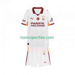 Maglie da Calcio Galatasaray Bambino Trasferta Tenuta 2025-2026 Maniche Corte