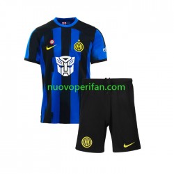 Maglie da Calcio AC Milan Transformers Bambino Prima Tenuta 2023-2024 Maniche Corte