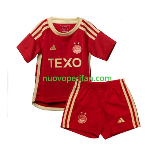 Maglie da Calcio Aberdeen Bambino Prima Tenuta 2023-2024 Maniche Corte