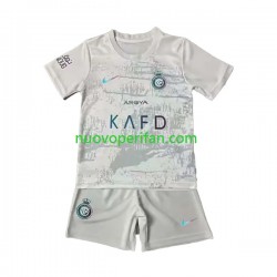 Maglie da Calcio Al-Nassr Bambino Alternativa Tenuta 2023-2024 Maniche Corte