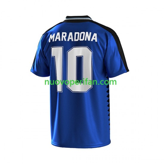 Maglie da Calcio Argentina MARADONA 10 Retro Bambino Trasferta Tenuta 1994 Maniche Corte