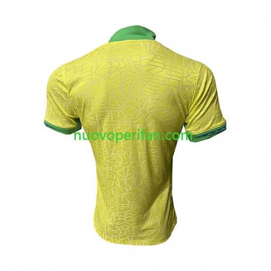 Maglie da Calcio Brasile Uomo Prima Tenuta 2023-2024 Maniche Corte