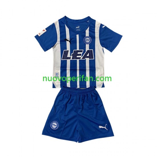 Maglie da Calcio Deportivo Alaves Bambino Prima Tenuta 2023-2024 Maniche Corte