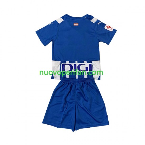 Maglie da Calcio Deportivo Alaves Bambino Prima Tenuta 2023-2024 Maniche Corte