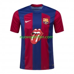 Maglie da Calcio FC Barcelona Rolling Stones Uomo Prima Tenuta 2023-2024 Maniche Corte