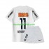 Maglie da Calcio Santos FC Neymar JR 11 -2012 Retro Bambino Prima Tenuta 2011 Maniche Corte