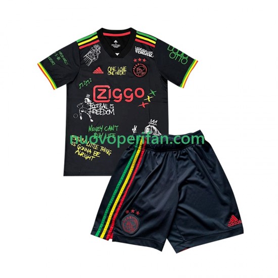 Maglie da Calcio AFC Ajax Special Bob Marley Bambino Prima Tenuta 2025-2026 Maniche Corte
