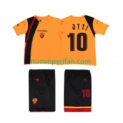 Maglie da Calcio AS Roma TOTTI 10 2005- Retro Bambino Prima Tenuta 2006 Maniche Corte