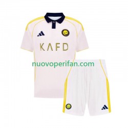 Maglie da Calcio Al Nassr Bambino Alternativa Tenuta 2025-2026 Maniche Corte