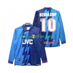 Maglie da Calcio Arsenal Bergkamp 10 1995 1996 Retro Uomo Trasferta Tenuta Maniche Lunghe