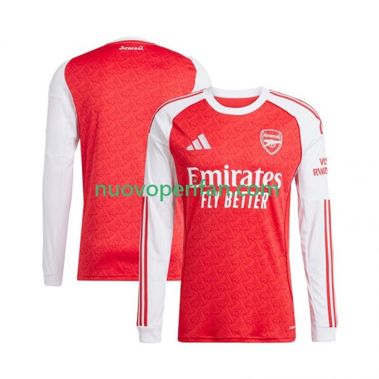 Maglie da Calcio Arsenal Uomo Prima Tenuta 2025-2026 Maniche Lunghe