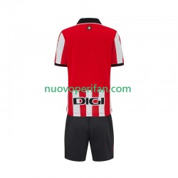 Maglie da Calcio Athletic Bilbao Bambino Prima Tenuta 2025-2026 Maniche Corte