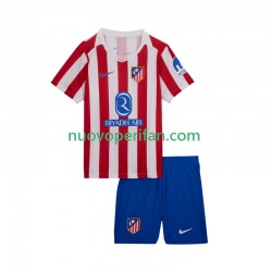 Maglie da Calcio Atlético Madrid Bambino Prima Tenuta 2025-2026 Maniche Corte