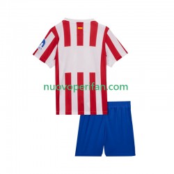 Maglie da Calcio Atlético Madrid Bambino Prima Tenuta 2025-2026 Maniche Corte