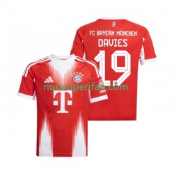 Maglie da Calcio FC Bayern München Alphonso Davies 19 Uomo Prima Tenuta 2025-2026 Maniche Corte