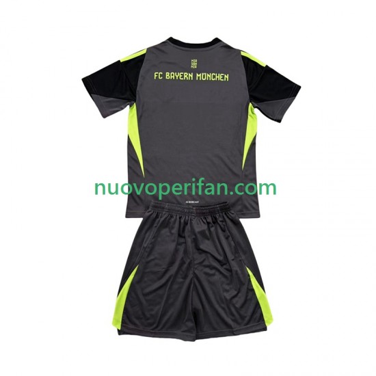 Maglie da Calcio FC Bayern München Portiere Bambino Alternativa Tenuta 2025-2026 Maniche Corte