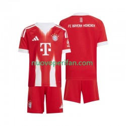 Maglie da Calcio FC Bayern München Bambino Prima Tenuta 2025-2026 Maniche Corte