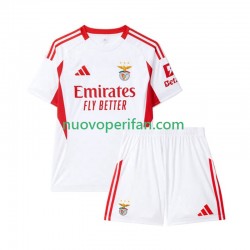 Maglie da Calcio Benfica Bambino Alternativa Tenuta 2025-2026 Maniche Corte