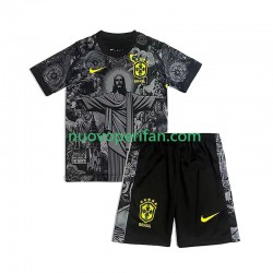 Brasile Cheist the Redeemer Football Shirts Bambino Prima Tenuta 2024 Maniche Corte