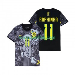 Maglie da Calcio Brasile RAPHINHA 11 Cheist the Redeemer Uomo Prima Tenuta 2024 Maniche Corte