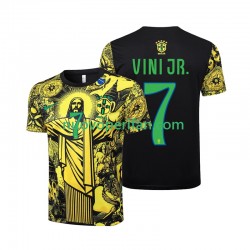 Maglie da Calcio Brasile Vinicius Junior 7 Jesus Uomo Prima Tenuta 2024 Maniche Corte