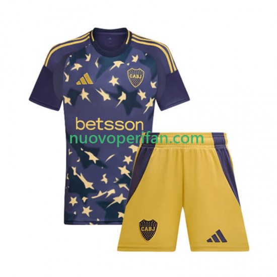 Maglie da Calcio CA Boca Juniors Bambino Alternativa Tenuta 2025 Maniche Corte