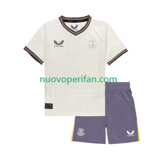 Maglie da Calcio Everton Bambino Alternativa Tenuta 2024-2025 Maniche Corte