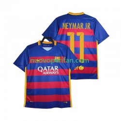 Maglie da Calcio FC Barcelona Neymar JR 11 2015-2016 Retro Uomo Prima Tenuta Maniche Corte