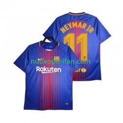 Maglie da Calcio FC Barcelona Neymar JR 11 2017-2018 Retro Uomo Prima Tenuta Maniche Corte