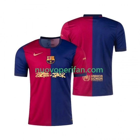Maglie da Calcio FC Barcelona TRAVIS SCOTT Uomo Prima Tenuta 2024-2025 Maniche Corte