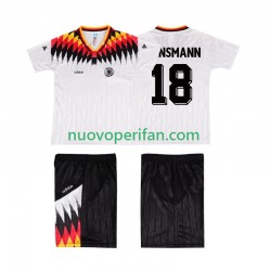 Maglie da Calcio Germania KLINSMANN 18 Retro Bambino Prima Tenuta 1994 Maniche Corte