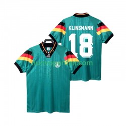Maglie da Calcio Germania KLINSMANN 18 1992 Retro Uomo Trasferta Tenuta Maniche Corte
