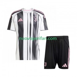 Maglie da Calcio Juventus Bambino Prima Tenuta 2025-2026 Maniche Corte