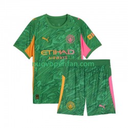 Maglie da Calcio Manchester City Portiere Bambino Prima Tenuta 2025-2026 Maniche Corte