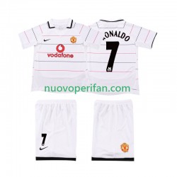 Maglie da Calcio Manchester United Cristiano Ronaldo 7 2003 2005 Retro Bambino Prima Tenuta Maniche Corte
