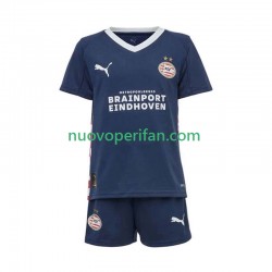 Maglie da Calcio PSV Eindhoven Bambino Trasferta Tenuta 2025-2026 Maniche Corte