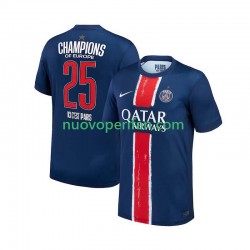 Maglie da Calcio Paris Saint-Germain Champion Uomo Prima Tenuta 2024-2025 Maniche Corte