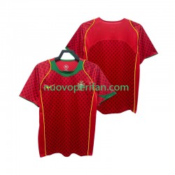 Maglie da Calcio Portogallo Retro Uomo Prima Tenuta 2004 Maniche Corte