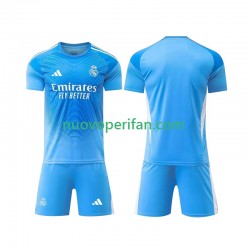 Maglie da Calcio Real Madrid Portiere Bambino Prima Tenuta 2025-2026 Maniche Corte