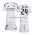 Maglie da Calcio Real Madrid Huijsen 24 Bambino Prima Tenuta 2025-2026 Maniche Corte